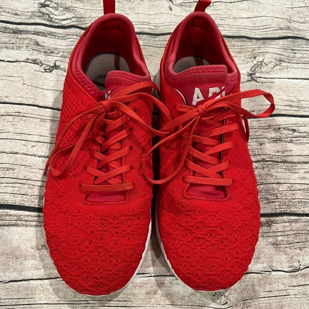 Men’s APL Techloom Phantom Sneakers in Bright Red Size 11